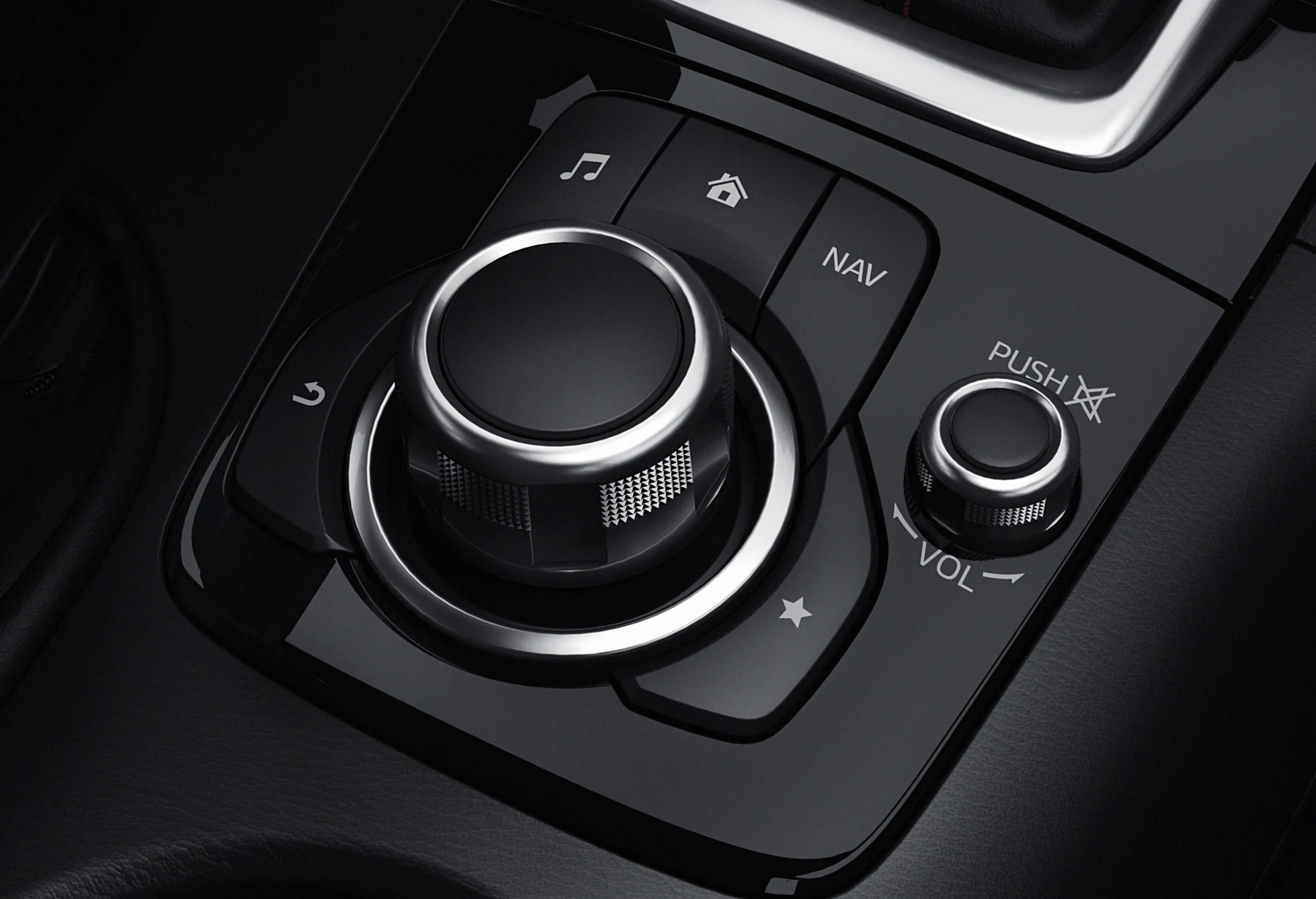 The 2014 Mazda 3 commander knob