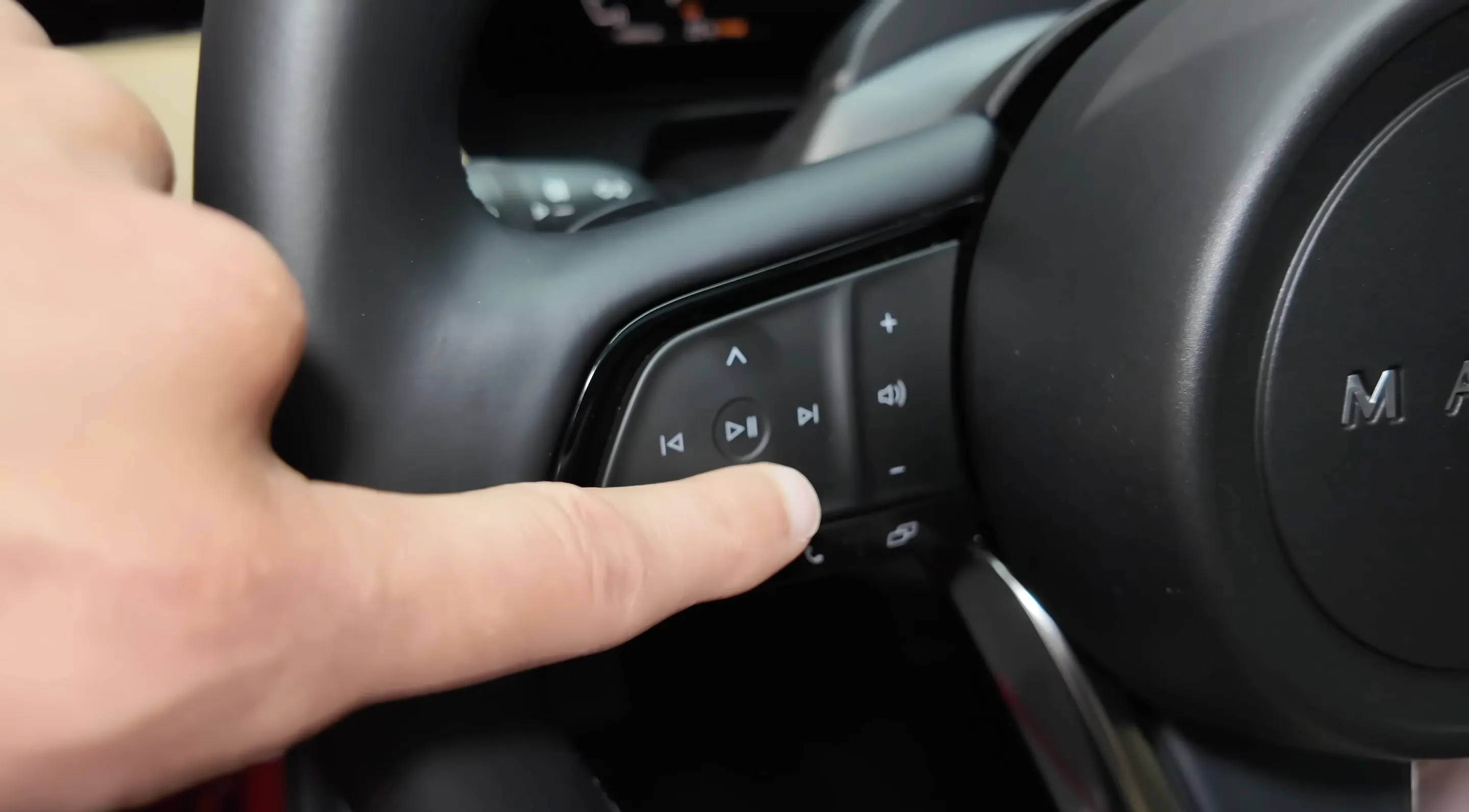 Flex when pressing a button on 2026 CX-5 steering wheel
